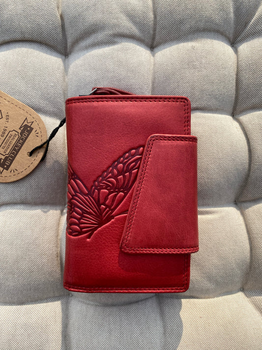 Women's Genuine Leather Wallet with Butterflies | Jockey Club