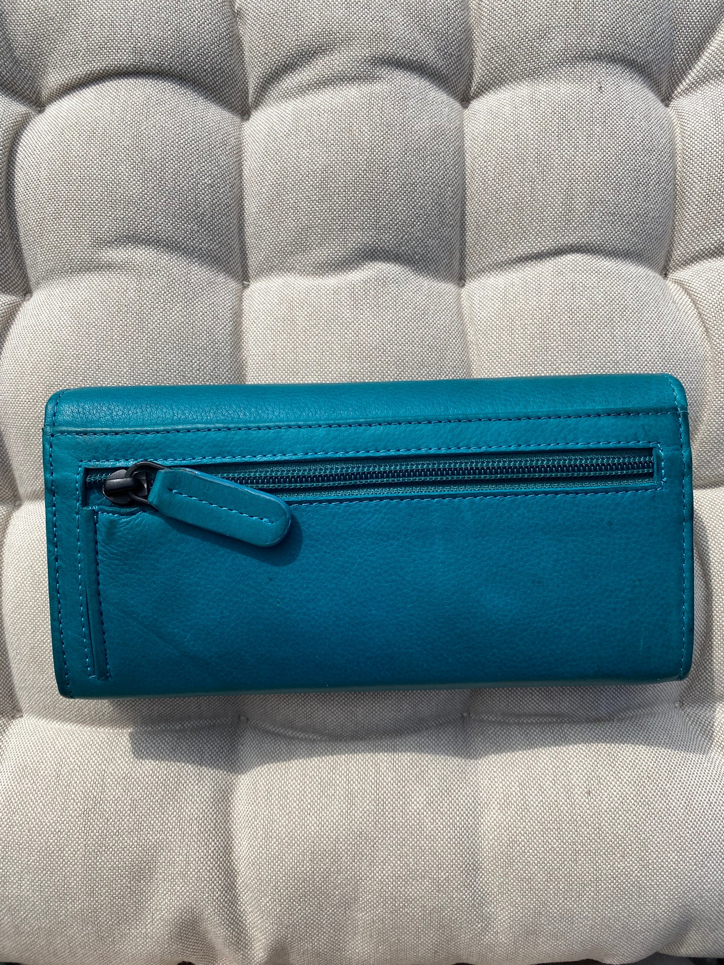 Women's Genuine Leather Wallet – Petrol Blue | Lapino Dovanos