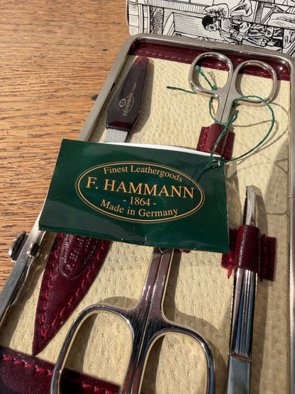 F. Hammann (Vokietija, 1864) odinis manikiūro rinkinys, Solingen plienas